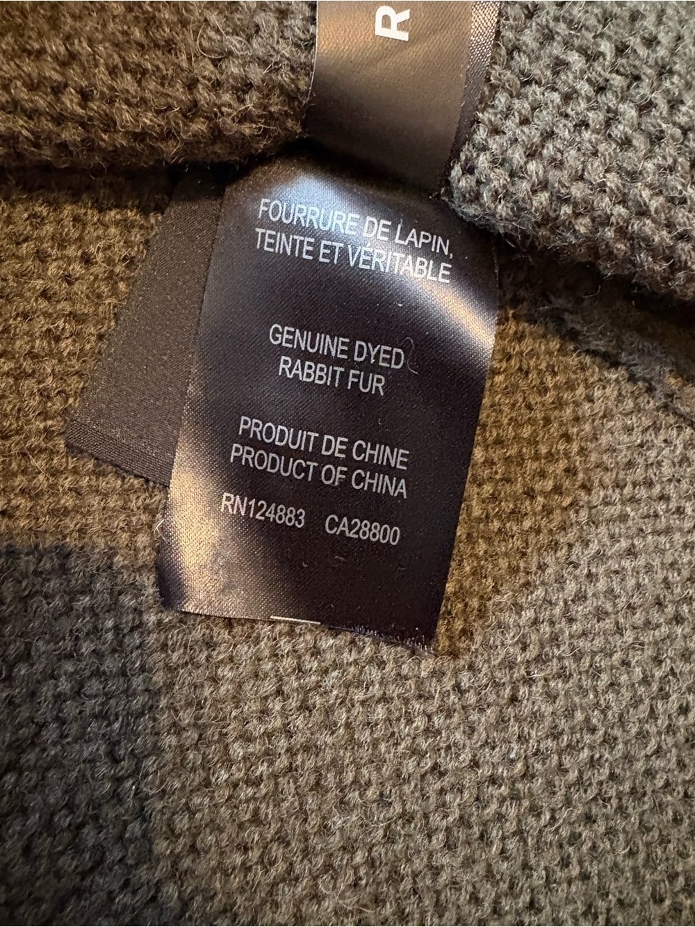 RUDSAK Olive Green Knit Longline Cardigan Real Fur Hood Duster Size Medium - Picture 10 of 16